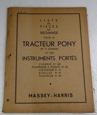 Catalogue pièces de rechange