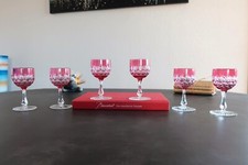 Baccarat cristal, 6 verres à