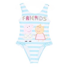 Maillot de bain fille  Peppa Pig. Couleur bleu. Cadeau pour e