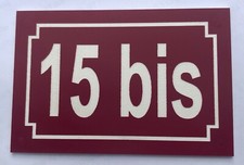 plaque pvc numero de rue ou de