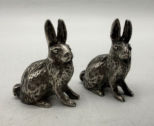 Paire statuettes lapins - paire,