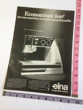 Vintage Print Ad Publicite Presse - Machine a Coudre Elna - photo 80's french