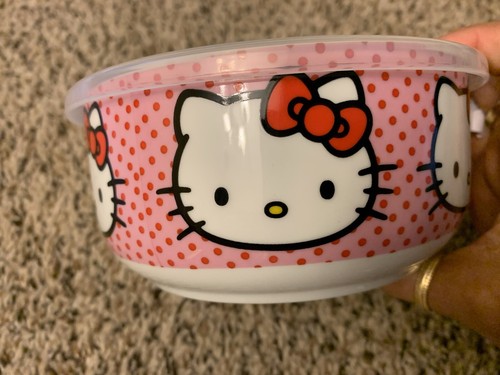Pink hello kitty ceramic food - hello,