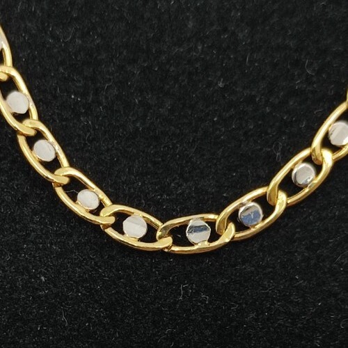 Chaîne 18k 750 - 18k, bicolore