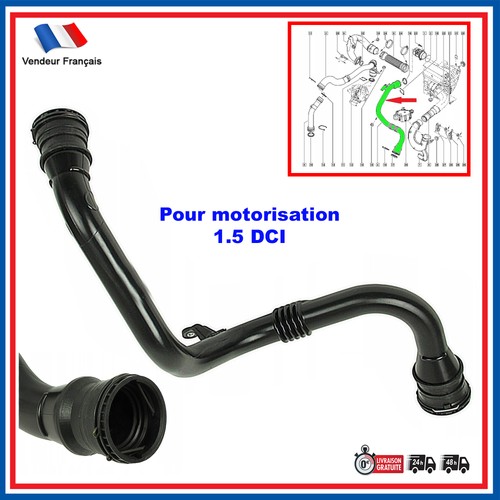 Tuyau intercooler turbo - turbo, prévu