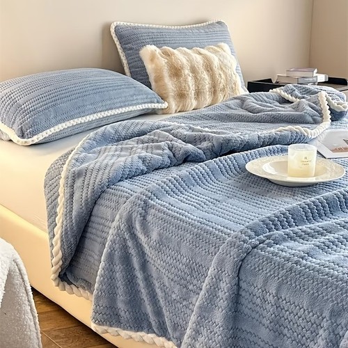 Couverture plaid doux épais - couverture,