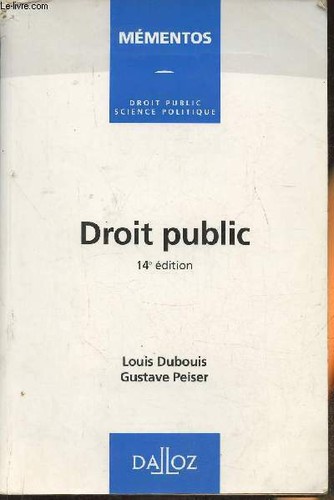 Droit public dubouis louis - dubouis,