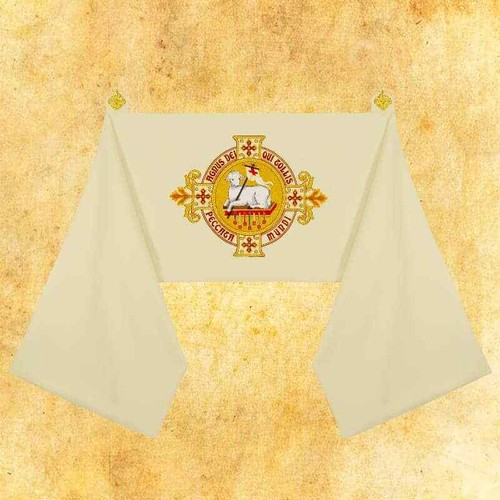 Voile brodé agneau dieu - voile, "agneau