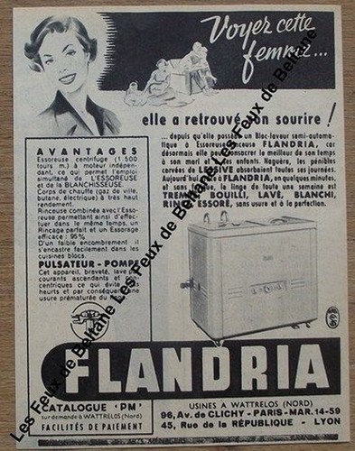 Publicité ancienne essoreuse