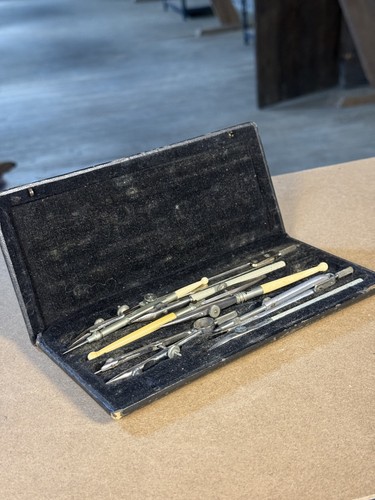 Ancien coffret géométrie - ancien,