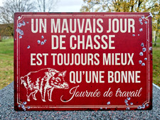 Plaque métal Un mauvais jour
