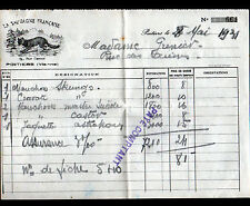 POITIERS (86) FURS "LA SAUVAGINE FRANCAISE" illustrated FOX in 1931