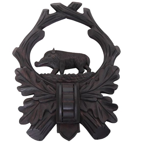 Plaque trophée sculptée - plaque,