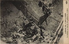 Old postcard L'orage du 15