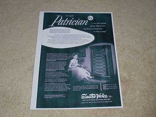 Electro voice 1953 - ad,,