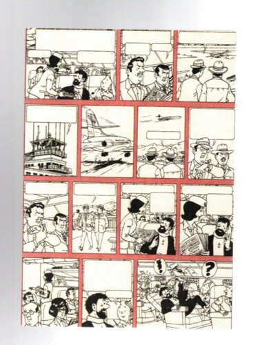 Tintin carte postale - tintin.,