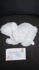 doudou peluche lapin musical bleu ciel clair DIMPEL