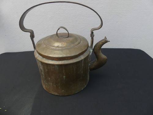 Ancienne bouilloire cuivre - bouilloire, en
