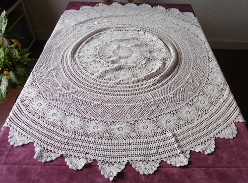 Nappe ronde ovale crochet - ronde,