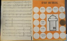 Partitions musicales chansons