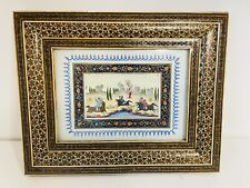 Miniature Frame - Bone Painting - Oriental Marquetry