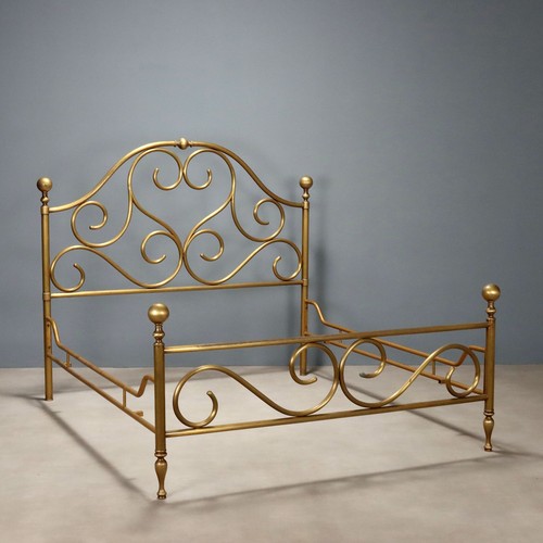 Lit double ancien laiton - ancien,