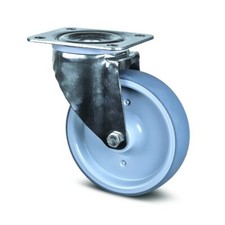 Roulette pivotante inox - milieu alimentaire - à platine ø 125 mm - Alpha TENTE