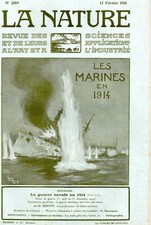 Revue LA NATURE, No 2159 du 13 Février 1915, la guerre navale en 1914