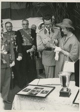 Belgium, Queen Fabiola and King Baudouin Vintage Silver Print Print Print 