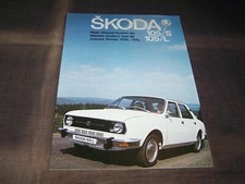 TOPRARITY Magnificent Prestige Brochure Skoda 105 S L from 1976!!!