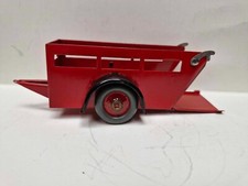 RARE TEKNO Denmark 313 DYREAMBULANCE traier 1935-55 tin plate PROFESIONAL RENOVA