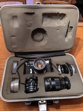 VTG Bell &Howell/ Cannon RM Camera 35mm Multiple Lenses, Exposure Meter & Case