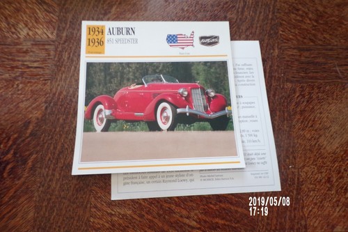 Fiche card carte car - card,