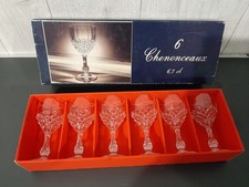 6 verres Cristal d'Arques Chenonceaux  6.7 cl Liqueur Made In France DURAND 