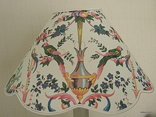 Abat-jour toile de Jouy motifs