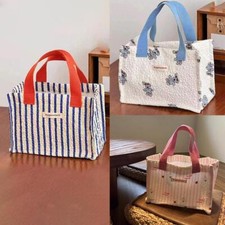 `Canvas Bag Small Versatile Handbag Female Student Lunch Box Bag Lunch Bag зи
