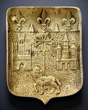 ARMES DE TOULOUSE MAX LE VERRIER FRENCH BRONZE TRINKET DISH TRAY VINTAGE BRONZE