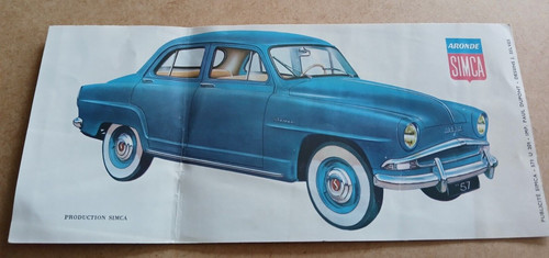 Publicité aronde simca deluxe - simca,