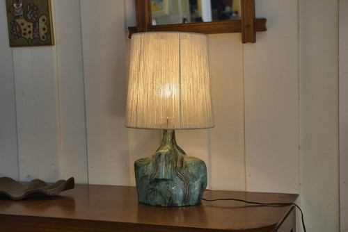 Lampe céramique brutaliste - lampe, en