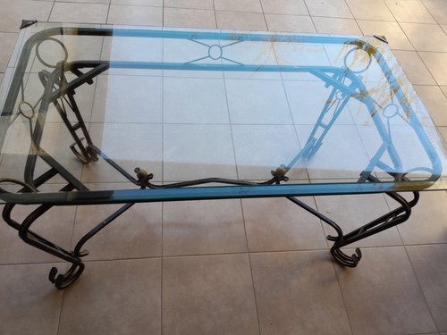 Table type fer forgé - table, de