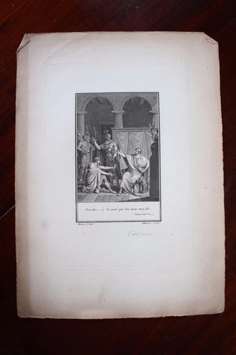 1802 gravure voltaire - ✒,