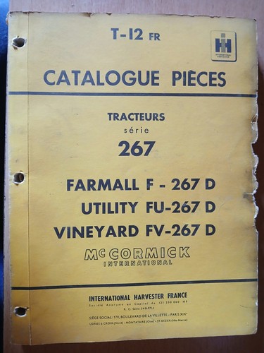 Cormick tracteur 267 - ih,