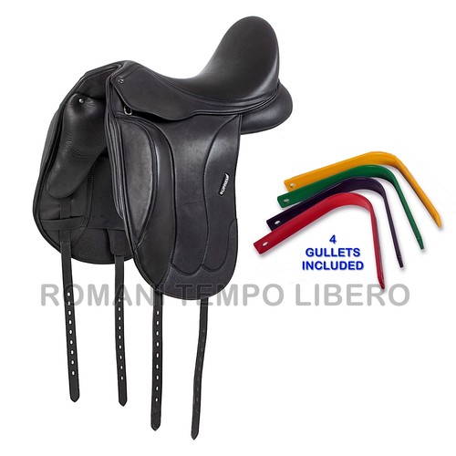 Selle dressage double cuir - double, en