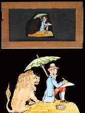 PLAQUE ANIMÉE 1880 - LE LION