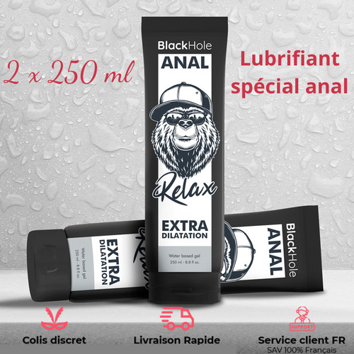 Black hole lubrifiant anal - black,