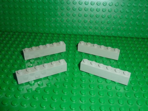 Lego brick 1x6 - lego, oldgray