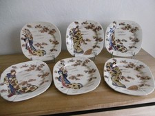 SIX ASSIETTES DESSERT FAIENCE