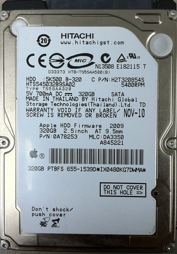 Hitachi travelstar 320gb - travelstar,