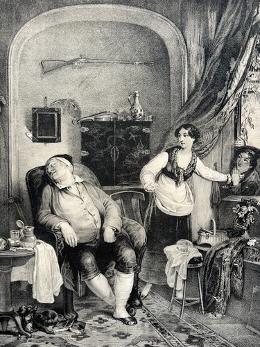 The afternoon nap - the, lithographie