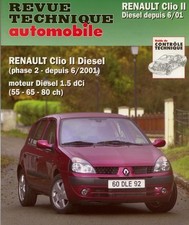 CD - RTA Renault clio 2 phase 2 1.5 DCi à partir de 06/2001